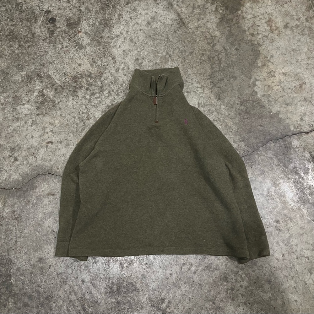 Polo Ralph Lauren Men's Zip-Up Sweater in Olive